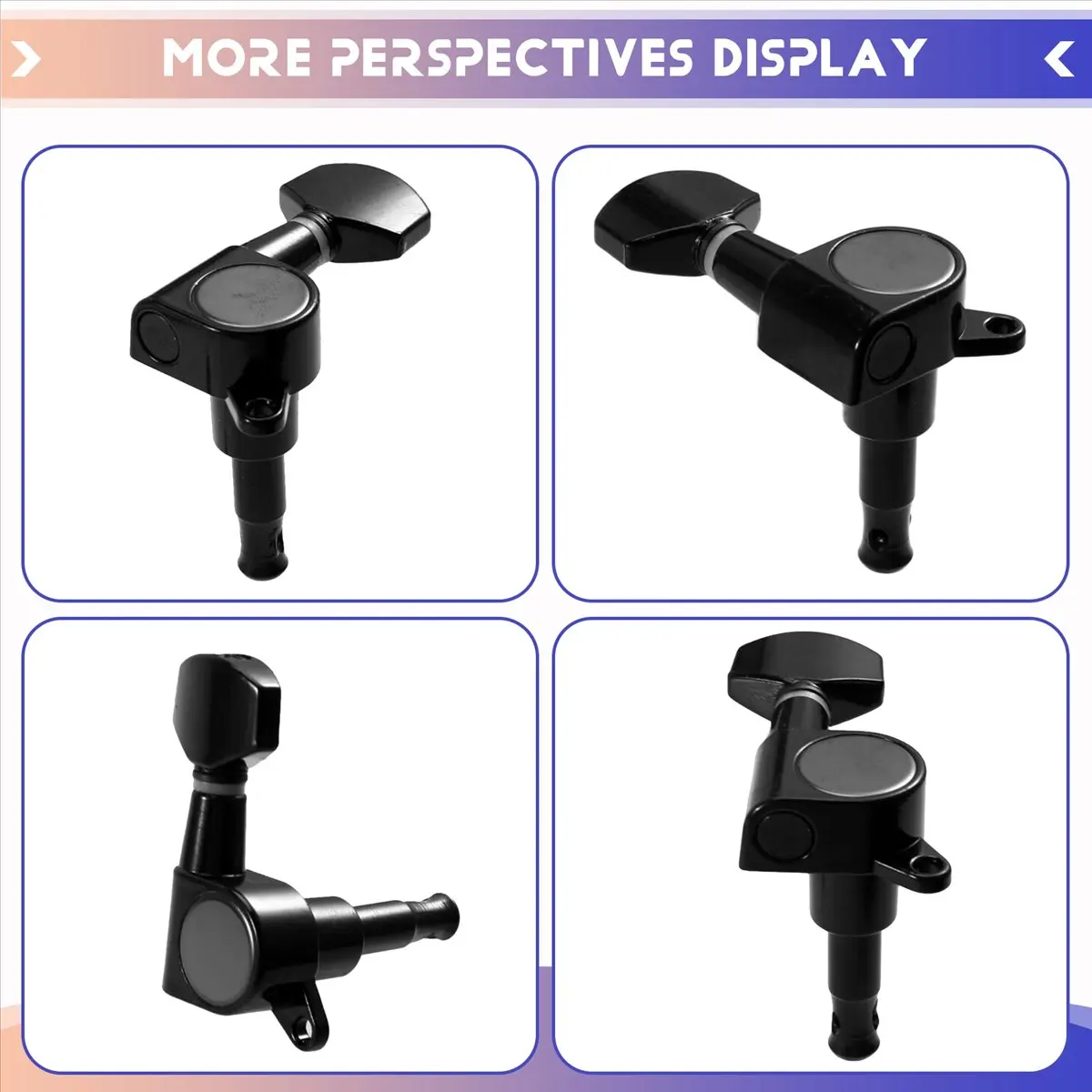 didyou 6 Inline Guitar 2 Pin Tuners Tuning Keys Pegs Dual Pin Tuning Machine Heads for Strat/Tele/Ibanez/Guitars
didyou 6 Inline Guitar 2 Pin Tuners Tuning Keys Pegs Dual Pin Tuning Machine Heads for Strat/Tele/Ibanez/Guitars