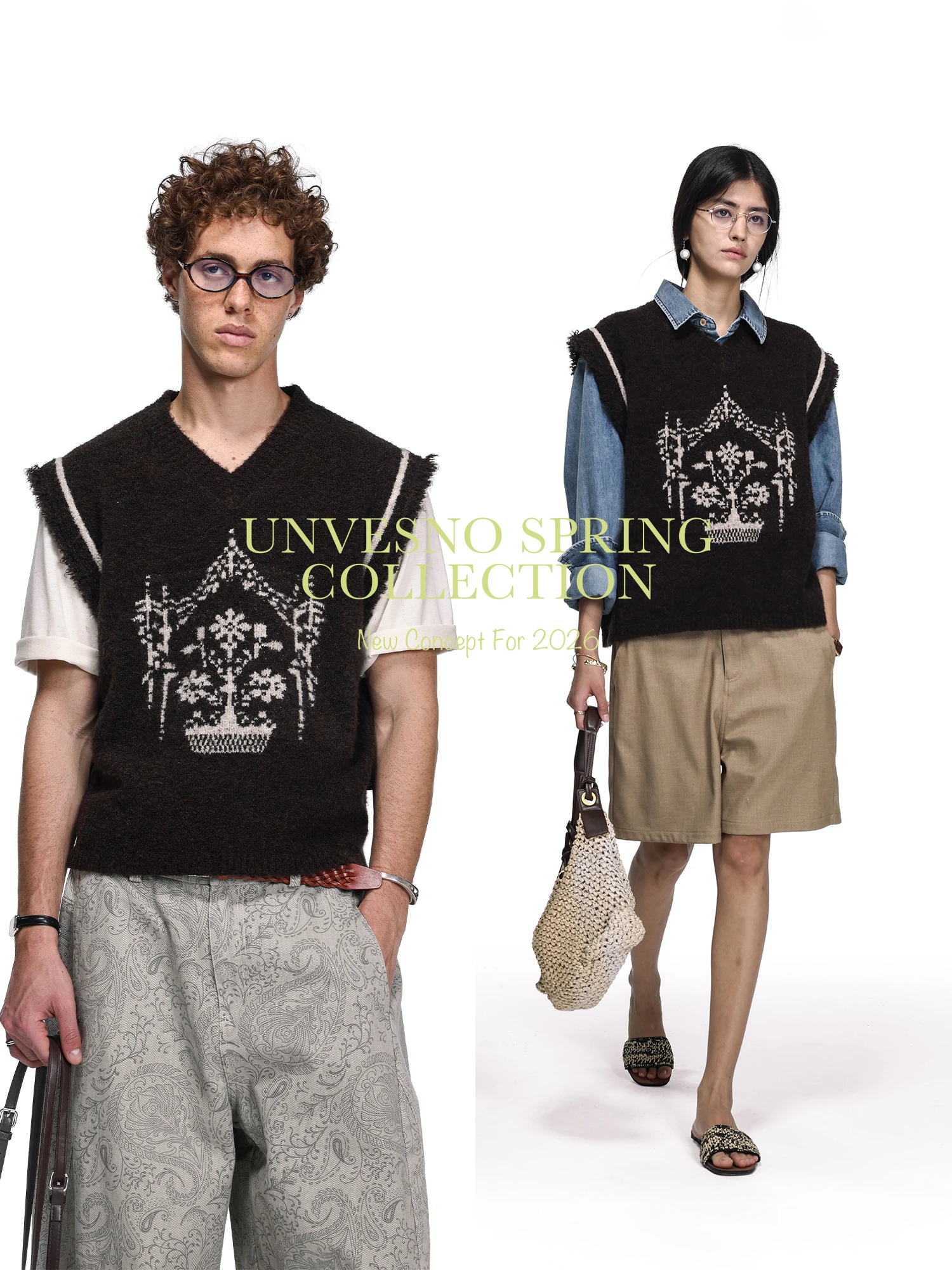 Винтажный вязаный шерстяной жилет UnvesnoUN с бахромой и цветочным узором, свободный крой, для повседневной носки, весенний сезон, круглый вырез, для молодежи
Винтажный вязаный шерстяной жилет UnvesnoUN с бахромой и цветочным узором, свободный крой, для повседневной носки, весенний сезон, круглый вырез, для молодежи