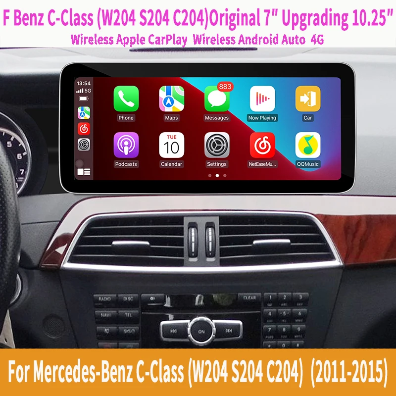 Android Auto Wireless Mirroring Full Screen Navigation Google Maps Netflix YouTube TV Spotify Vehicle Cameras Bluetooth For W204
Android Auto Wireless Mirroring Full Screen Navigation Google Maps Netflix YouTube TV Spotify Vehicle Cameras Bluetooth For W204