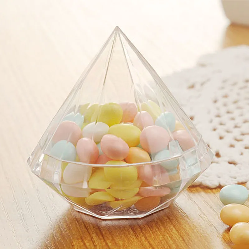 6pcs Diamond Shape Candy Box Clear Plastic Chocolate Gift Packing Container Wedding Birthday Goody Storage Party Favors Supply 
6pcs Diamond Shape Candy Box Clear Plastic Chocolate Gift Packing Container Wedding Birthday Goody Storage Party Favors Supply