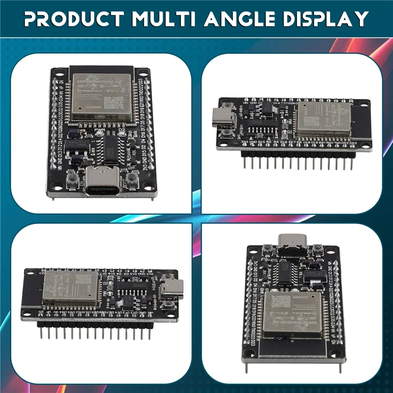 Твердые 5 шт. ESP32 WROOM-32, макетная плата, двухъядерный беспроводной модуль со сверхнизким энергопотреблением
Твердые 5 шт. ESP32 WROOM-32, макетная плата, двухъядерный беспроводной модуль со сверхнизким энергопотреблением