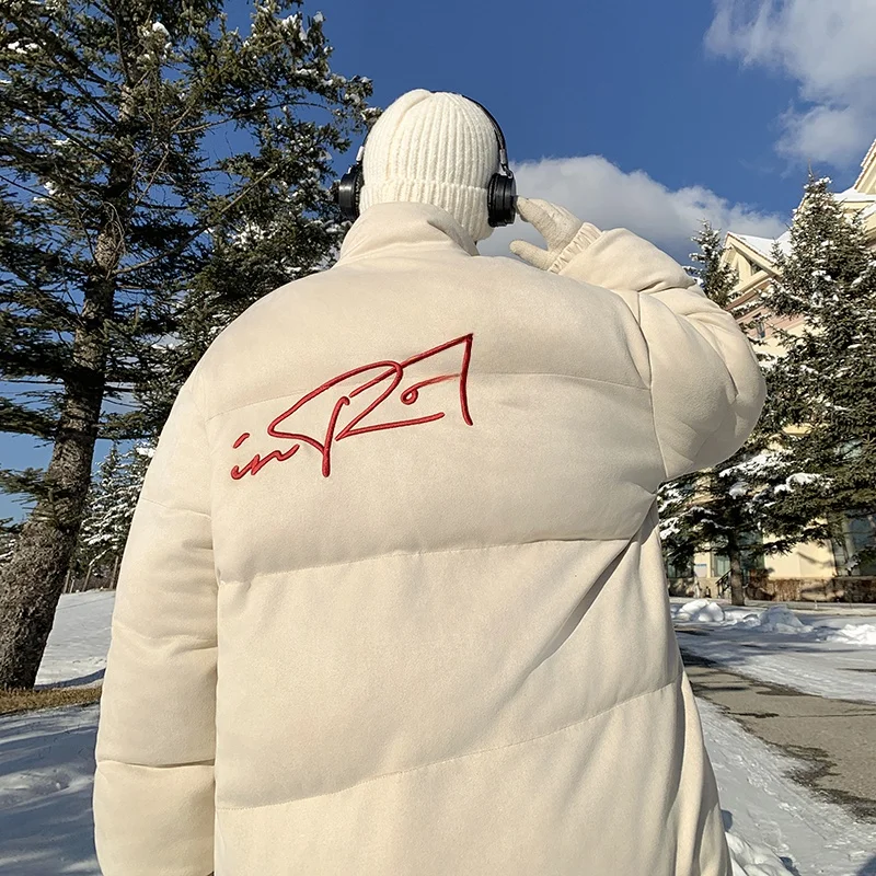 Men's Suede Jaet Winter Thiened Bread Sle American Retro down Cotton Coat Trendy Winter Clothes Cotton Coat for Boys
Men's Suede Jaet Winter Thiened Bread Sle American Retro down Cotton Coat Trendy Winter Clothes Cotton Coat for Boys