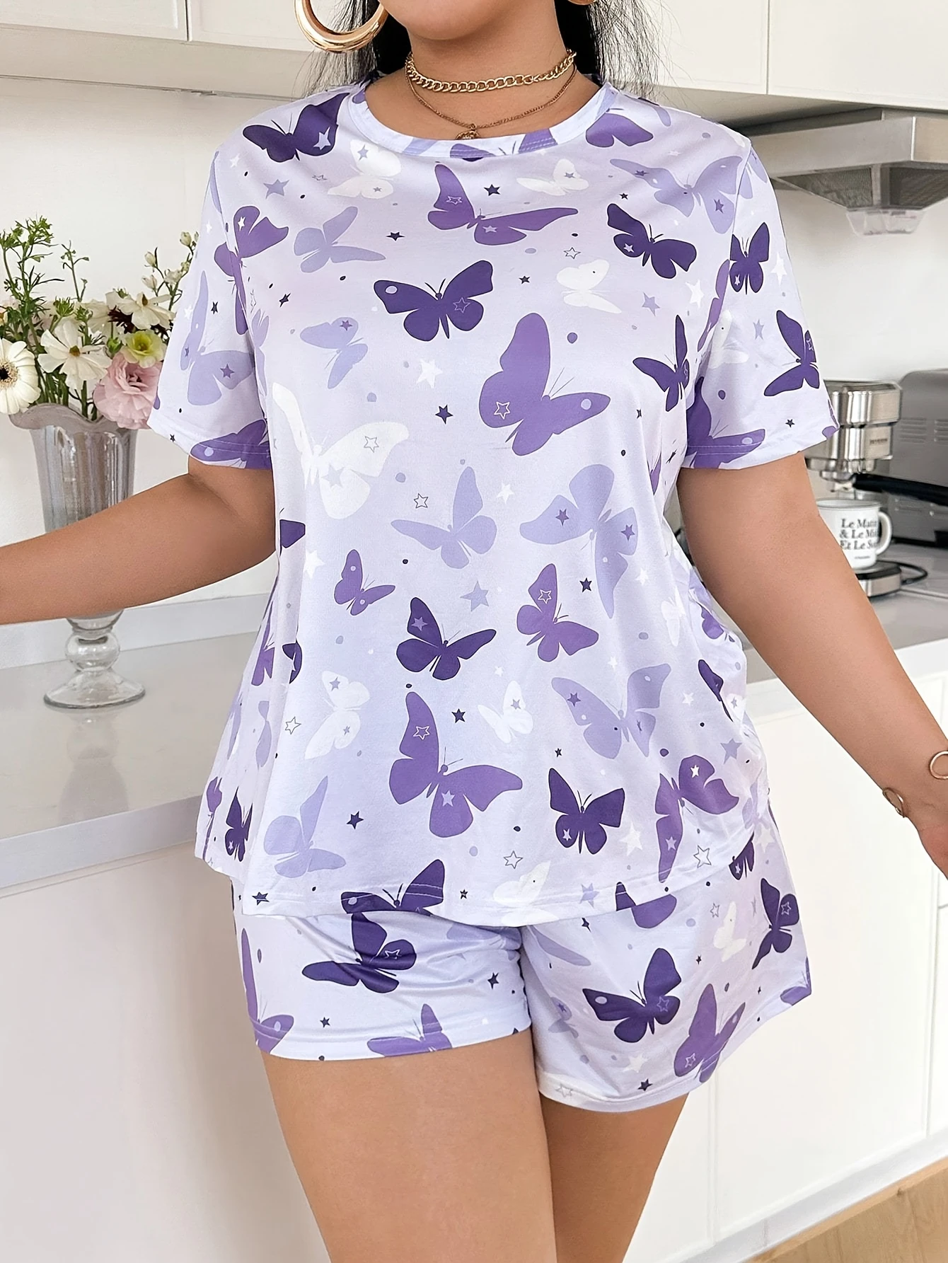 Summer Fashion New Beautiful Butterfly Printing Children's Parent Child Outdoor Pajamas Leisure Vacation Set T-shirt Large Size
Summer Fashion New Beautiful Butterfly Printing Children's Parent Child Outdoor Pajamas Leisure Vacation Set T-shirt Large Size