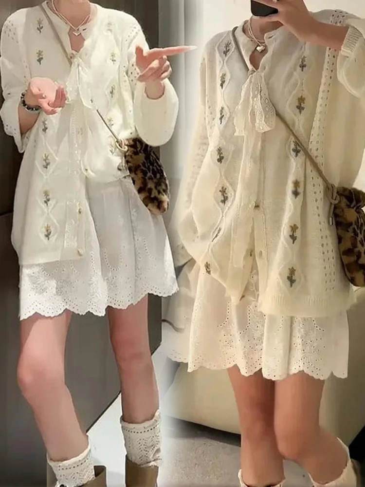 Women's Knitted Open Cardigan Knot Hollow out Thin Style Early Spring Loose Lazy Sweater Jacket Top Long Sleeve
Women's Knitted Open Cardigan Knot Hollow out Thin Style Early Spring Loose Lazy Sweater Jacket Top Long Sleeve