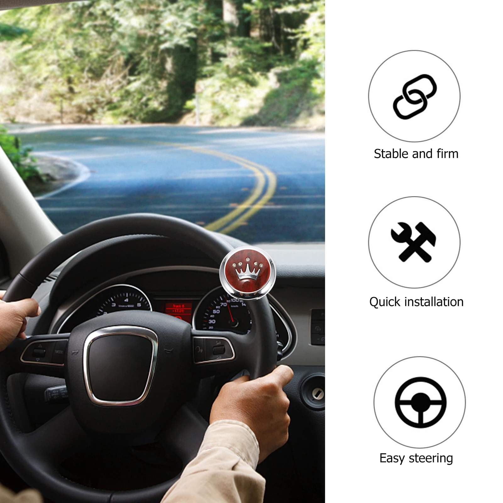 Steering Wheel Knob Car Steering Wheel Booster Power H Auxiliary Spinner Aid Control Supplies Car Accessories Auto Parts
Steering Wheel Knob Car Steering Wheel Booster Power H Auxiliary Spinner Aid Control Supplies Car Accessories Auto Parts