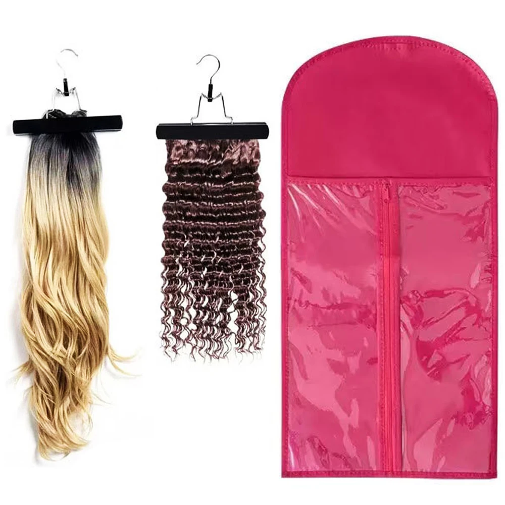 Сумка для хранения париков и накладных волос розового цвета, из нетканого материала, пыленепроницаемая, с пластиковой вешалкой, для дома и салона.
Сумка для хранения париков и накладных волос розового цвета, из нетканого материала, пыленепроницаемая, с пластиковой вешалкой, для дома и салона.