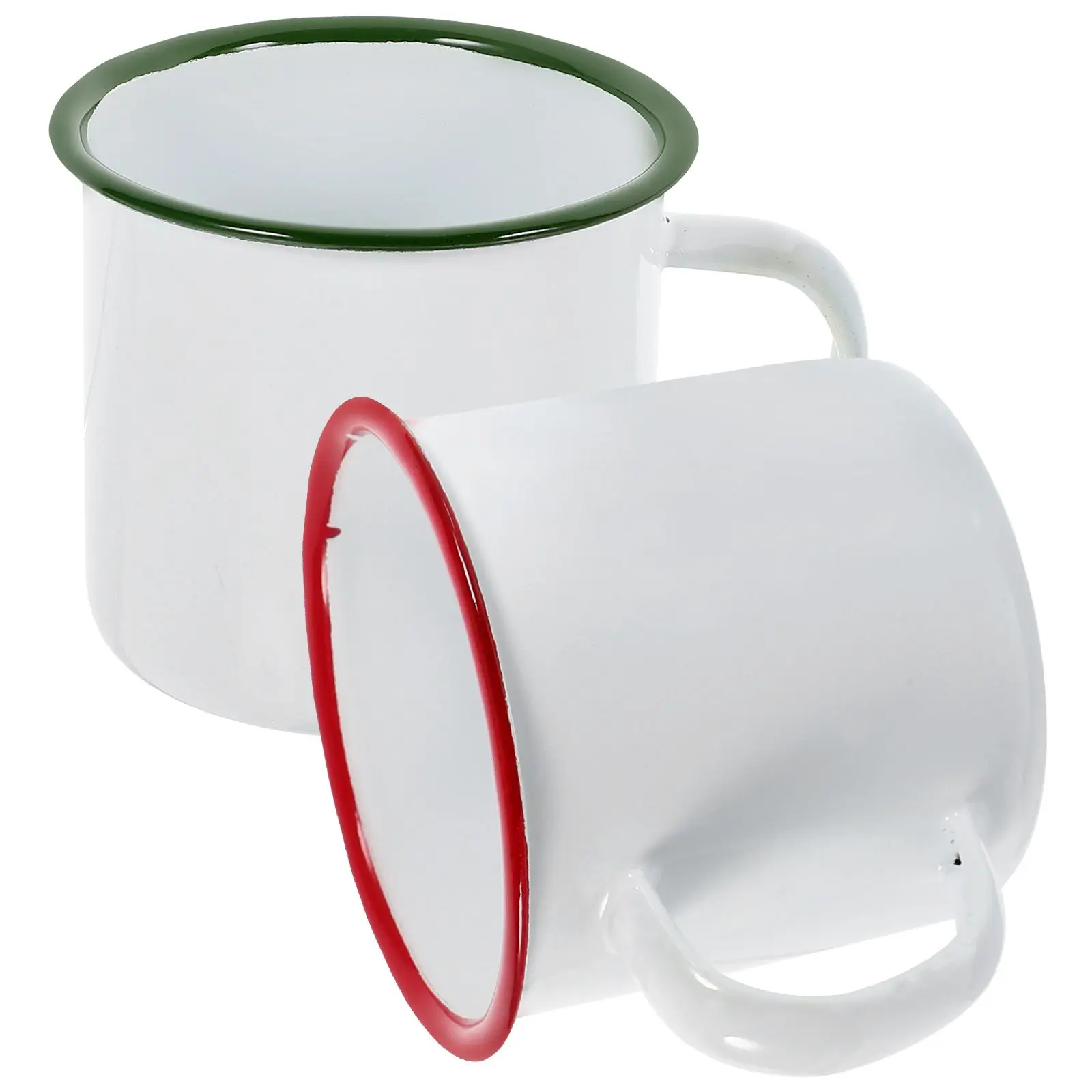 2 Pieces White Enamel Mug Colored Rim Traditional Retro Style Coffee Tea Milk Water Cups for Home Office Camping
2 Pieces White Enamel Mug Colored Rim Traditional Retro Style Coffee Tea Milk Water Cups for Home Office Camping
