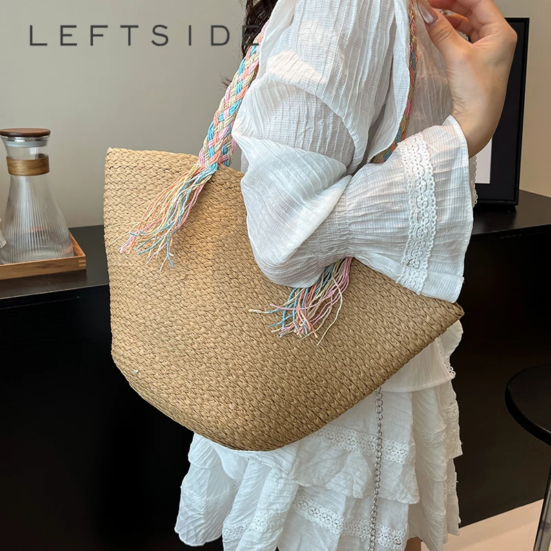 LEFTSIDE Weave Small Straw Shoulder Bags for Women 2025 Summer Ladies New Tote Bag Females Beach Bags Lady Handbags and Purses
LEFTSIDE Weave Small Straw Shoulder Bags for Women 2025 Summer Ladies New Tote Bag Females Beach Bags Lady Handbags and Purses