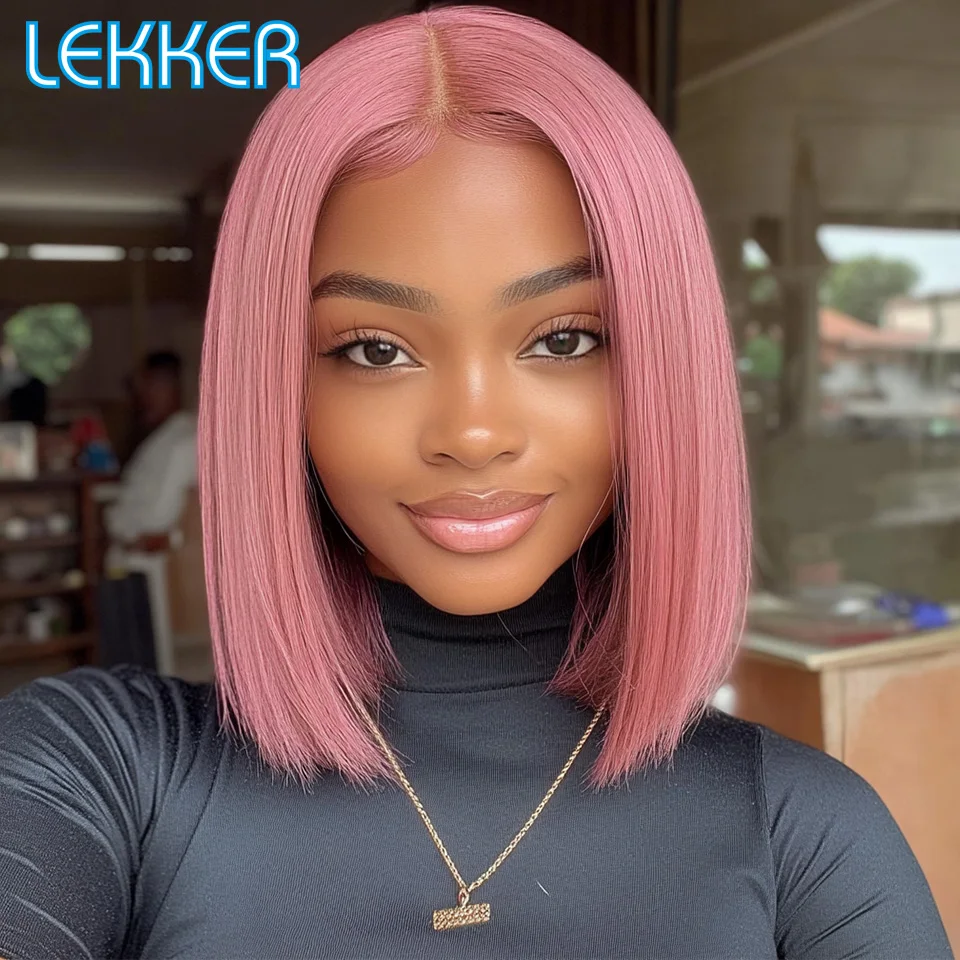 Lekker Pink Short Pixie Straight Bob 13x1 T Lace Front 100% Human Hair Wigs For Women Brazilian Remy Hair Colored Glueless Wigs
Lekker Pink Short Pixie Straight Bob 13x1 T Lace Front 100% Human Hair Wigs For Women Brazilian Remy Hair Colored Glueless Wigs