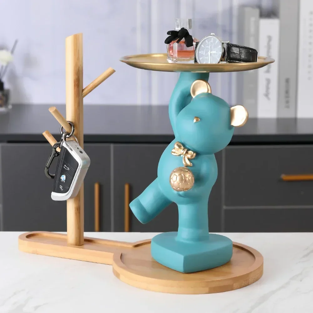 Animal Figurines,Home Interior Decoration Accessories,With Wood Shelf Key Hook,Living Room Decor,Bear Statue Table Ornaments
Animal Figurines,Home Interior Decoration Accessories,With Wood Shelf Key Hook,Living Room Decor,Bear Statue Table Ornaments