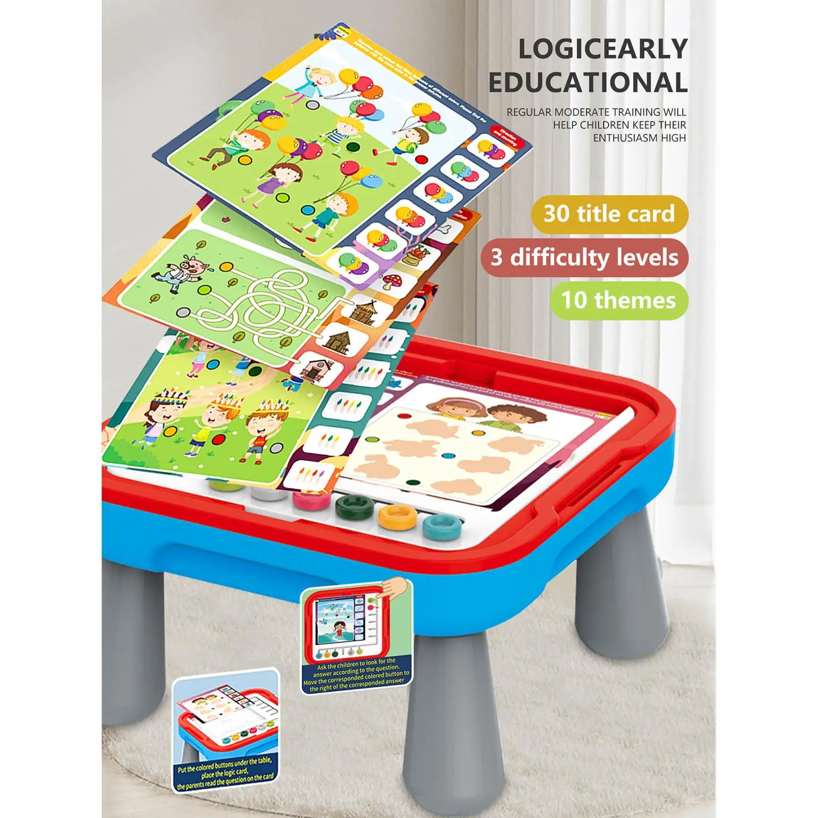 Thinking Game Table Educational Desktop Toys Montessori Brain Teaser Interactive Toys for Preschool Gathering Holiday
Thinking Game Table Educational Desktop Toys Montessori Brain Teaser Interactive Toys for Preschool Gathering Holiday