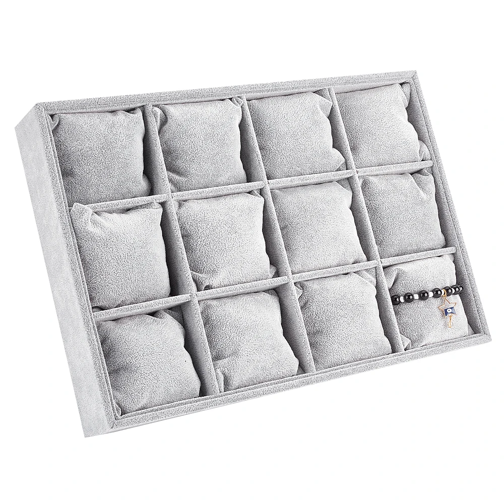 Watch Tray Organizer 12 Grid Watch Organizer Velvet Bracelet Display Showcase Bangle Watch Display Holder Adjustable
Watch Tray Organizer 12 Grid Watch Organizer Velvet Bracelet Display Showcase Bangle Watch Display Holder Adjustable