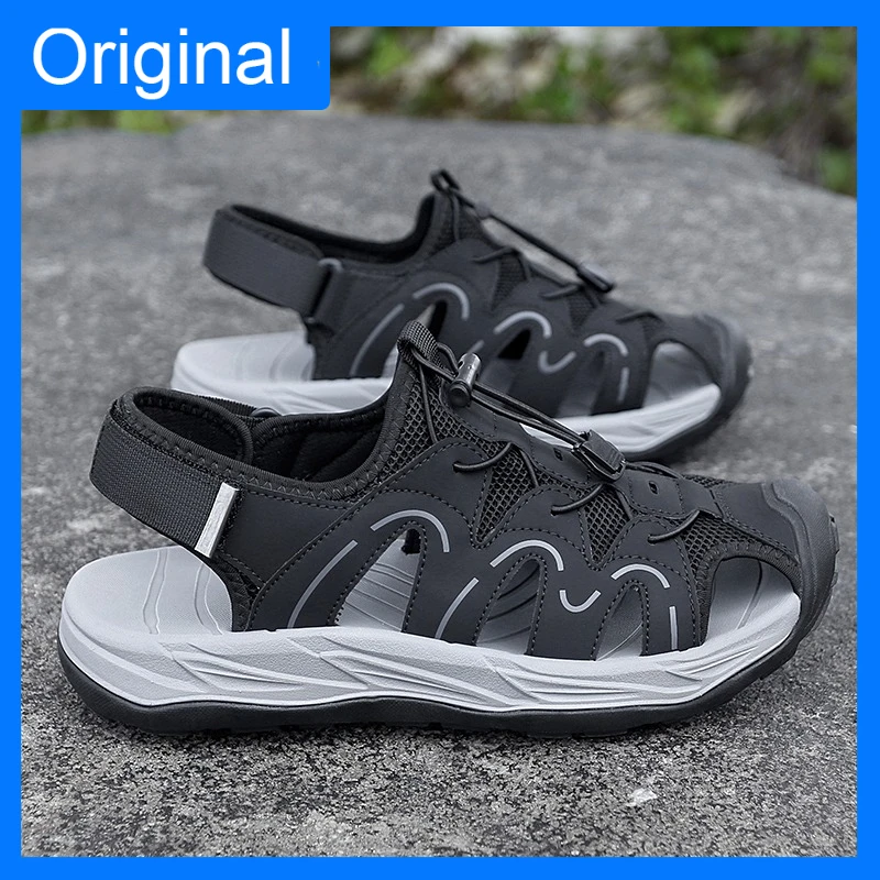 Mens Sandals Breathable Mesh Quick Drying Beach Non Slip Wear Resistant Wading Shoes Closed Toe Comfortable Youth Casual Sandals
Mens Sandals Breathable Mesh Quick Drying Beach Non Slip Wear Resistant Wading Shoes Closed Toe Comfortable Youth Casual Sandals