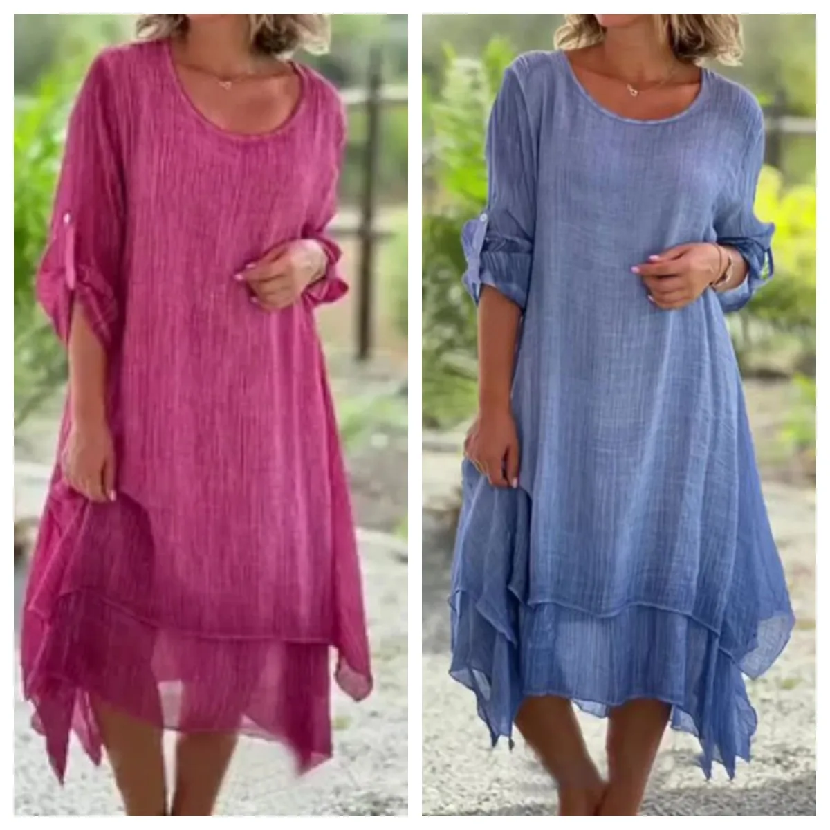 Elegant Long Sleeve Midi Dress for Women Irregular Hem Loose Fit Knitted Polyester Teenage Summer Fashion Thickened Knit Dress
Elegant Long Sleeve Midi Dress for Women Irregular Hem Loose Fit Knitted Polyester Teenage Summer Fashion Thickened Knit Dress