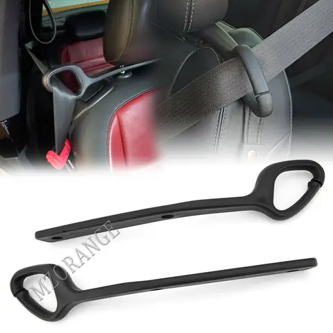 Soporte de cinturón de seguridad delantero para Ford Mustang gt EcoBoost, gancho de guía de extensión 2015-2020 2021 2 piezas, accesorios de coche