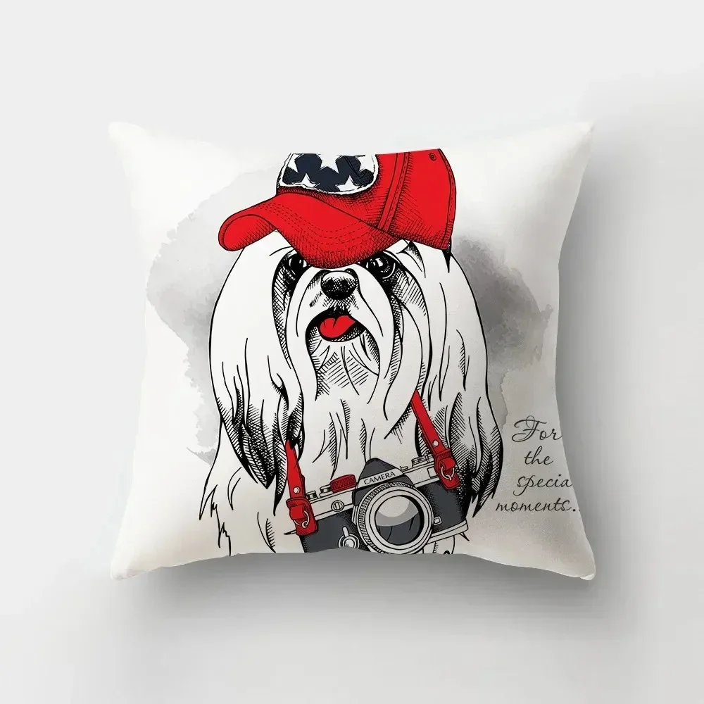 Dog series printed peach skin pillowcase home decoration bedroom room living room sofa cushion cover x
Dog series printed peach skin pillowcase home decoration bedroom room living room sofa cushion cover x
