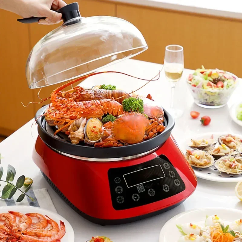 Настольный электрический многофункциональный паровой горшок для морепродуктов, бытовой паровой горячий горшок, большой емкости, паровой горшок для морепродуктов 110 В 220 В
Настольный электрический многофункциональный паровой горшок для морепродуктов, бытовой паровой горячий горшок, большой емкости, паровой горшок для морепродуктов 110 В 220 В