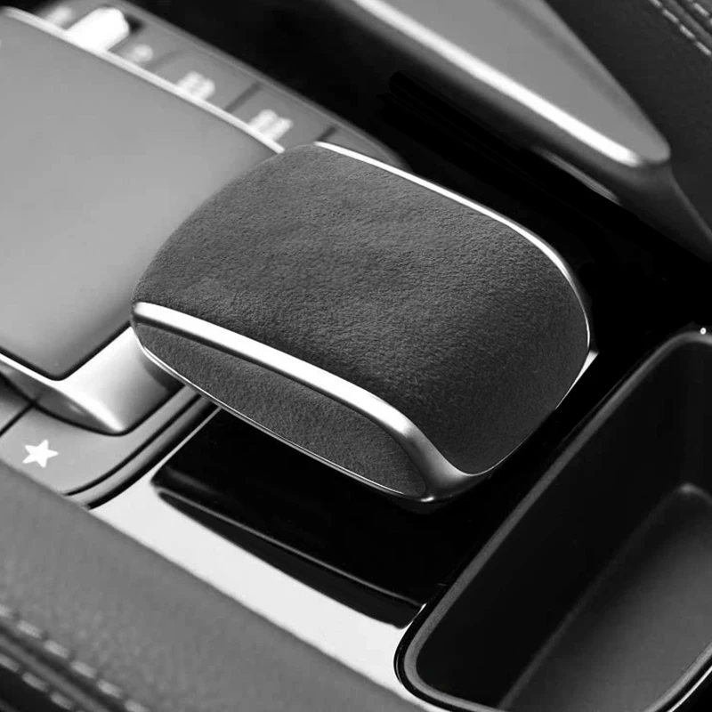 For Mercedes-Benz GLE-W167 GLS X167 Gear Shift Knob Boot Cover Trim Stickers Made of Alcantara Car lnterior Tuning Accessories
For Mercedes-Benz GLE-W167 GLS X167 Gear Shift Knob Boot Cover Trim Stickers Made of Alcantara Car lnterior Tuning Accessories
