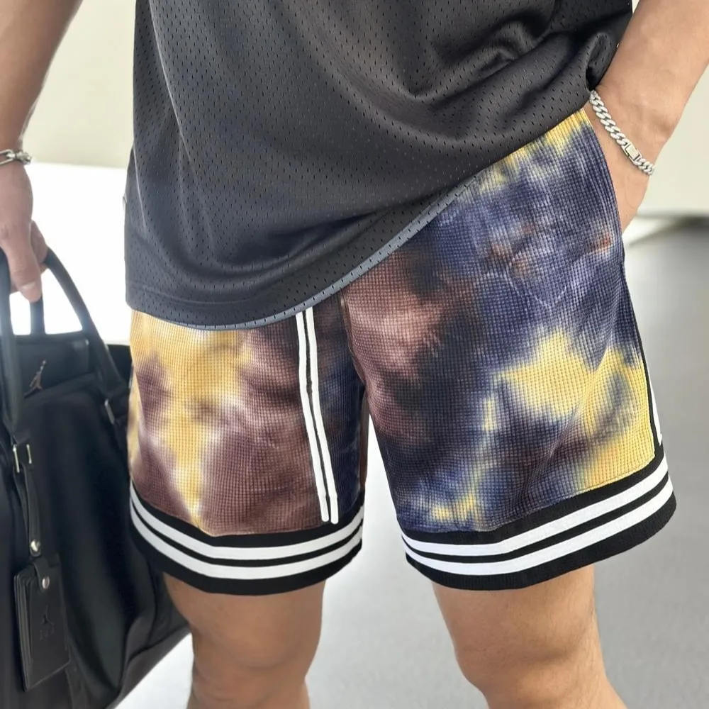 Fashion Purple Tie-Dye American Three-Point Pants Printed Sports Basketball Shorts Men's Hong Kong Style Casual Pants Wholesale
Fashion Purple Tie-Dye American Three-Point Pants Printed Sports Basketball Shorts Men's Hong Kong Style Casual Pants Wholesale