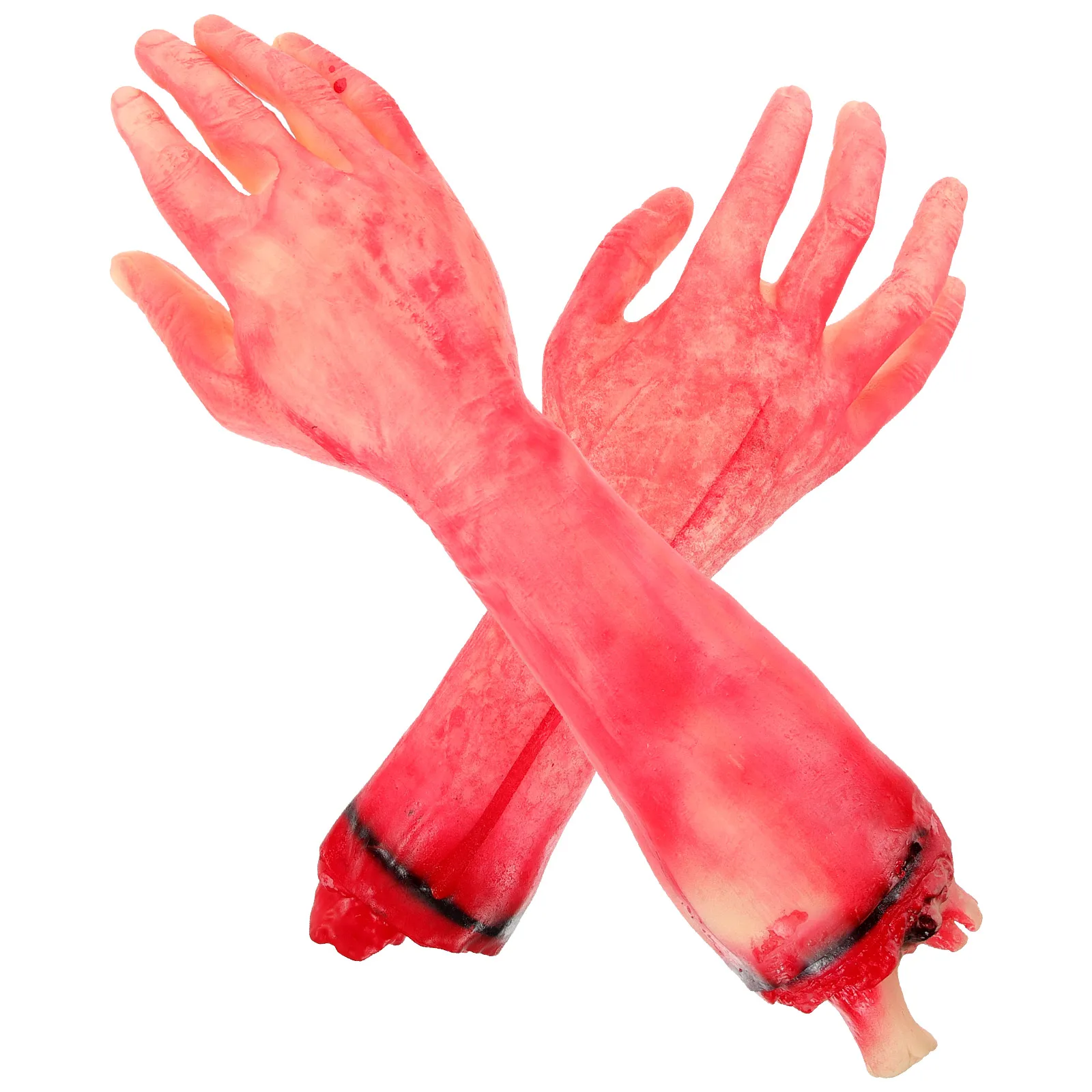 2pcs Broken Hand Decoration Halloween Prop Scary Bloody Body Zombie Hands Reusable Simulated Human HandHaunted House Decor Toy
2pcs Broken Hand Decoration Halloween Prop Scary Bloody Body Zombie Hands Reusable Simulated Human HandHaunted House Decor Toy