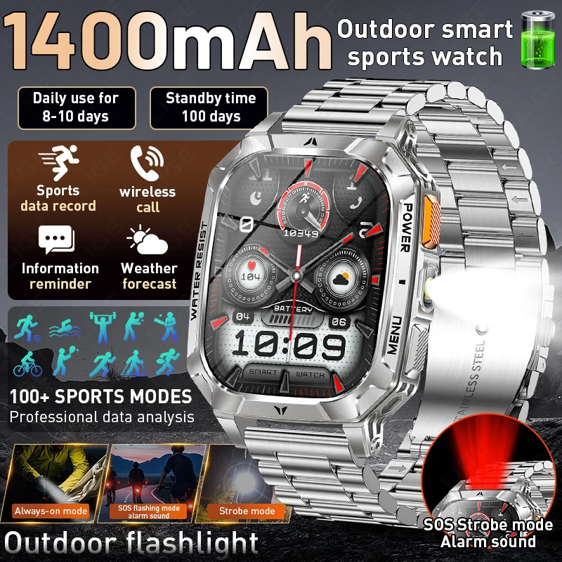 LIGE New 1400mAh Battery Smart Watch 2.01" HD Large Screen Waterproof Men's Watches Sports Fitness Bluetooth Call Smart Bracelet
LIGE New 1400mAh Battery Smart Watch 2.01" HD Large Screen Waterproof Men's Watches Sports Fitness Bluetooth Call Smart Bracelet