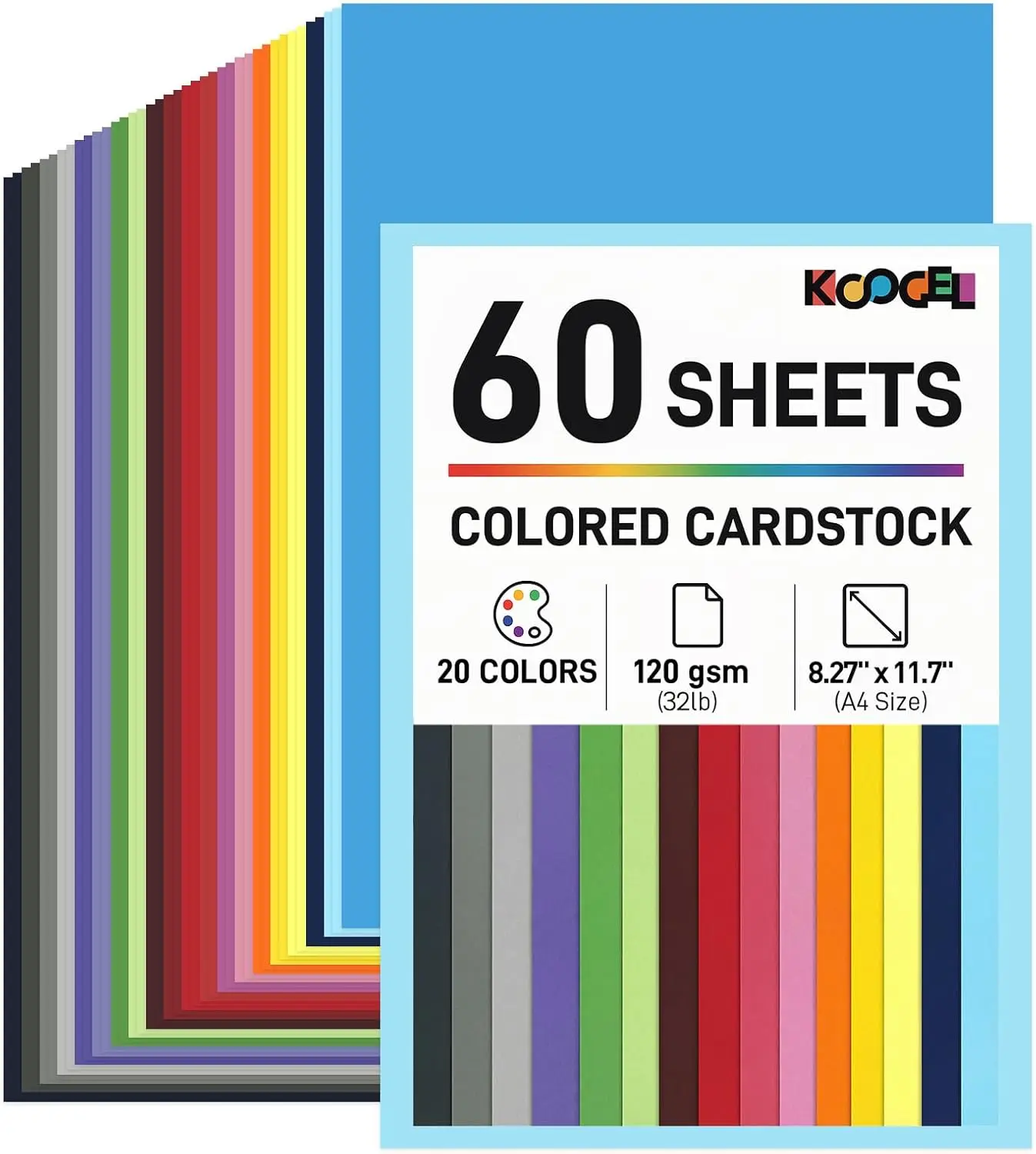 Colored Craft Paper 60 Sheets A4 8.27x11.7, 20 Assorted Colors 120gsm Cardstock for Kids Crafts Origami Printing
Colored Craft Paper 60 Sheets A4 8.27x11.7, 20 Assorted Colors 120gsm Cardstock for Kids Crafts Origami Printing