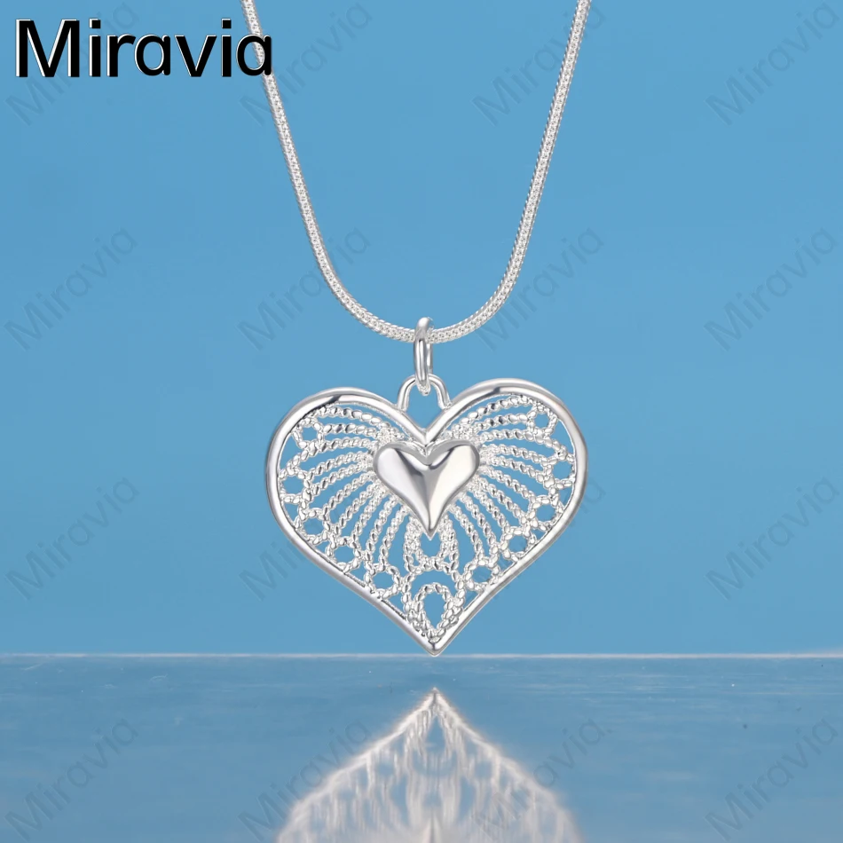Miravia 925 Sterling Silver Floral Openwork Heart Pendant Necklace - Personalized Accessory/Gift Jewelry For Women
Miravia 925 Sterling Silver Floral Openwork Heart Pendant Necklace - Personalized Accessory/Gift Jewelry For Women