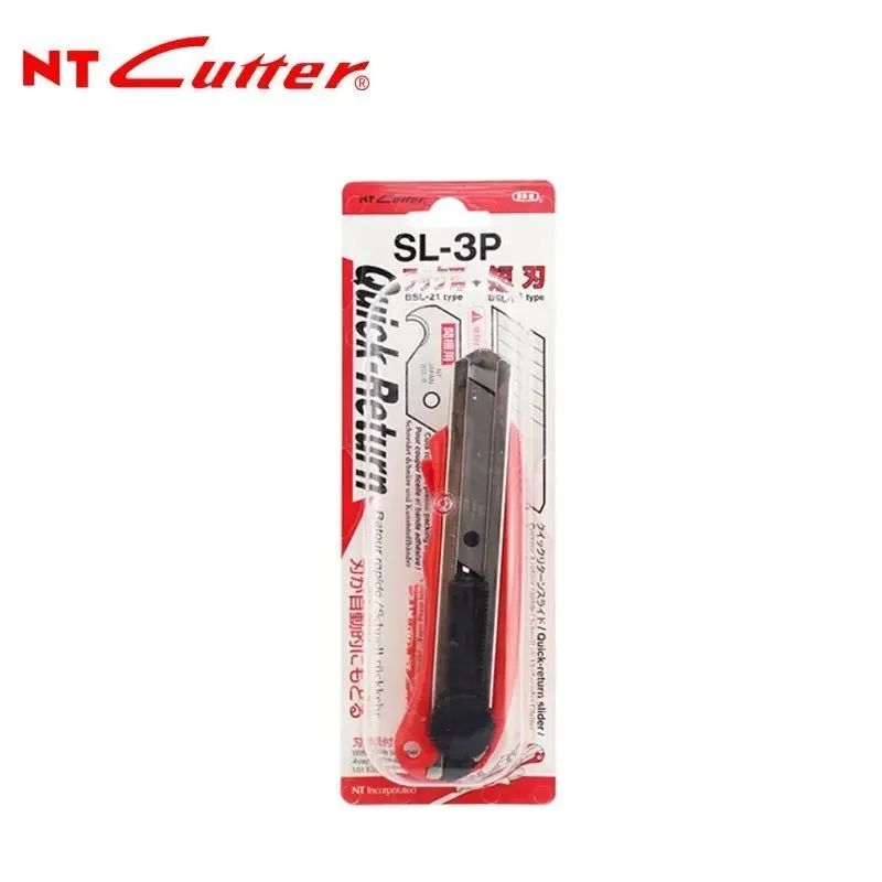 NT Cutter SL-3P Hook Cutter 18mm Heavy Utility Knife Craft Art Knife Quick-Return Slider Knives Matching Spare Blade BSL-21P
NT Cutter SL-3P Hook Cutter 18mm Heavy Utility Knife Craft Art Knife Quick-Return Slider Knives Matching Spare Blade BSL-21P