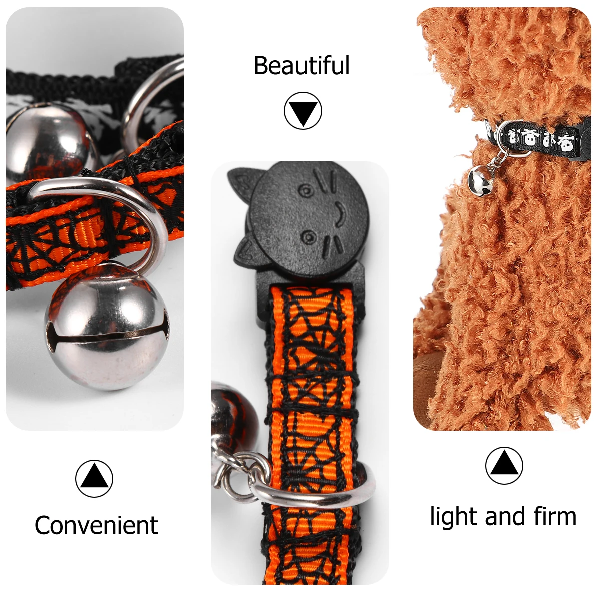 2 Halloween Pet Collars Adjustable Elastic Skulls Spider Webs for Cats Dogs Decorative Chain Kitten Accessories Silver Bell Pet
2 Halloween Pet Collars Adjustable Elastic Skulls Spider Webs for Cats Dogs Decorative Chain Kitten Accessories Silver Bell Pet