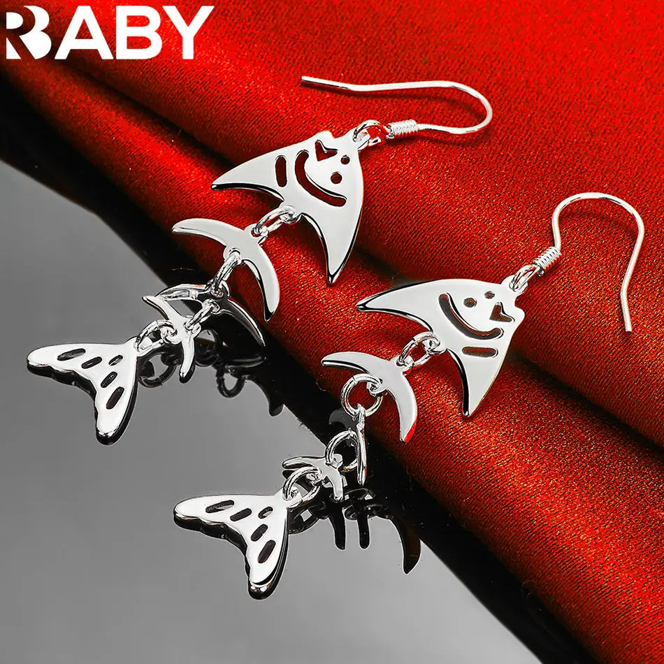 URBABY 925 Sterling Silver Fish Bone Drop Earrings For Women Charm Fashion Jewelry Party Engagement Wedding Accessories
URBABY 925 Sterling Silver Fish Bone Drop Earrings For Women Charm Fashion Jewelry Party Engagement Wedding Accessories