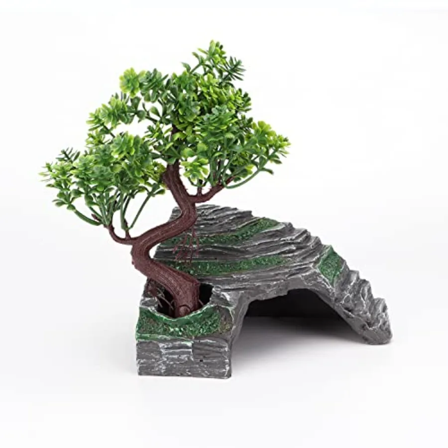 【Spot goods】Reptile Simulation Rock Hide-Resin Amphibian Hideouts Cave Size 3.94'' x 1.77'' with Plastic Tree 7.87''Habitat for
【Spot goods】Reptile Simulation Rock Hide-Resin Amphibian Hideouts Cave Size 3.94'' x 1.77'' with Plastic Tree 7.87''Habitat for