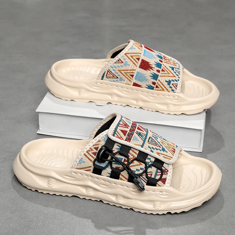 Magic sticker sandals men's summer wear EVA thick-sole pedaling slippers men's outdoor sports beach slippers
Magic sticker sandals men's summer wear EVA thick-sole pedaling slippers men's outdoor sports beach slippers