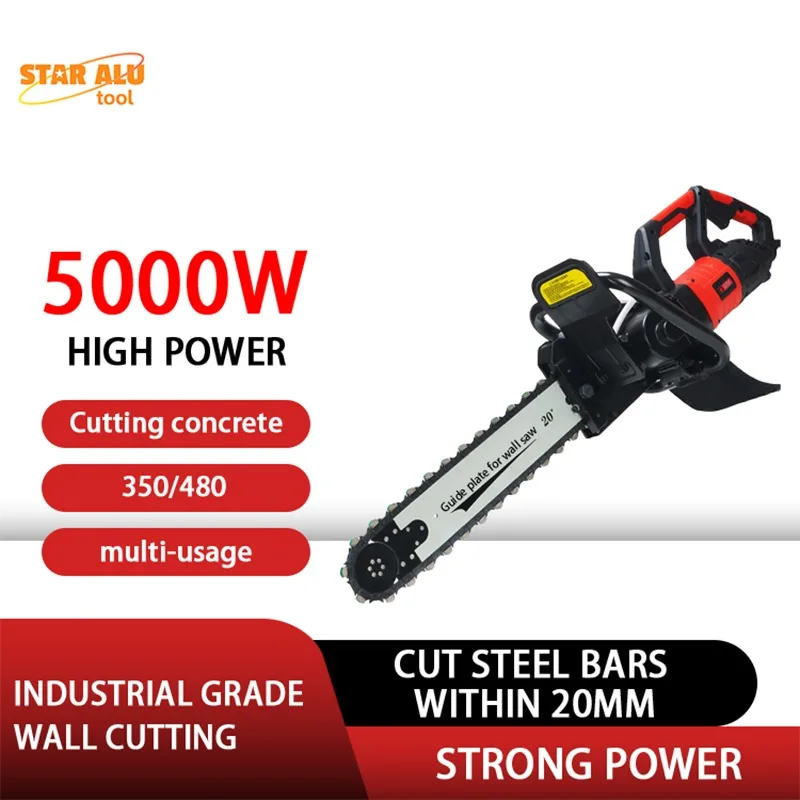 Concrete Chain Saw 350mm 480mm Electric Hand Saw for Stone Cement Granite Reinforced Concrete Wall Cutting Machine
Concrete Chain Saw 350mm 480mm Electric Hand Saw for Stone Cement Granite Reinforced Concrete Wall Cutting Machine
