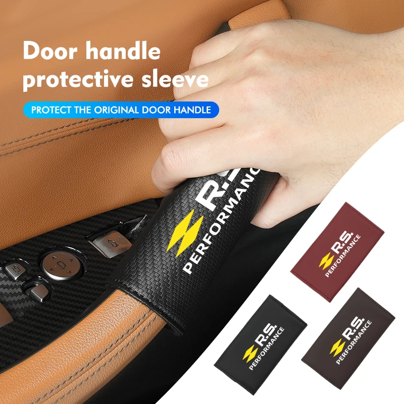 Leather Car Door Handle Protector Eco-friendly Auto Door Knob Cover For Renault Clio Arkana Captur Twingo Talisman RS Logan
Leather Car Door Handle Protector Eco-friendly Auto Door Knob Cover For Renault Clio Arkana Captur Twingo Talisman RS Logan