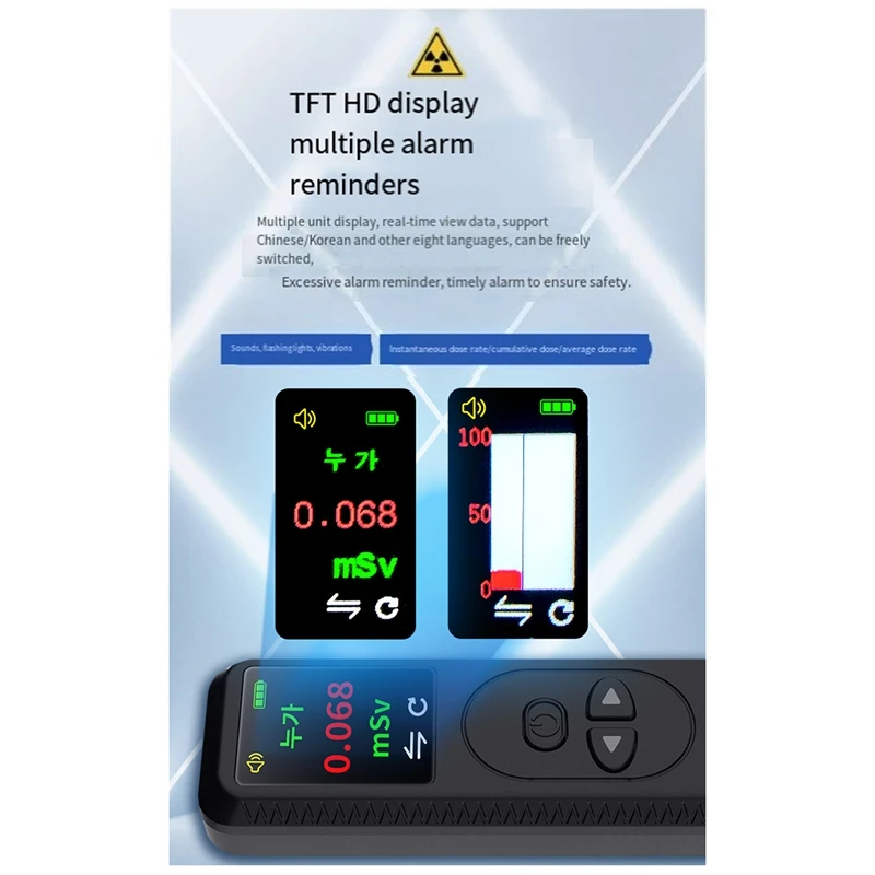 Radiation Detector ABS Gamma X-Ray Radiation Monitor Food And Water Quality Detector
Radiation Detector ABS Gamma X-Ray Radiation Monitor Food And Water Quality Detector