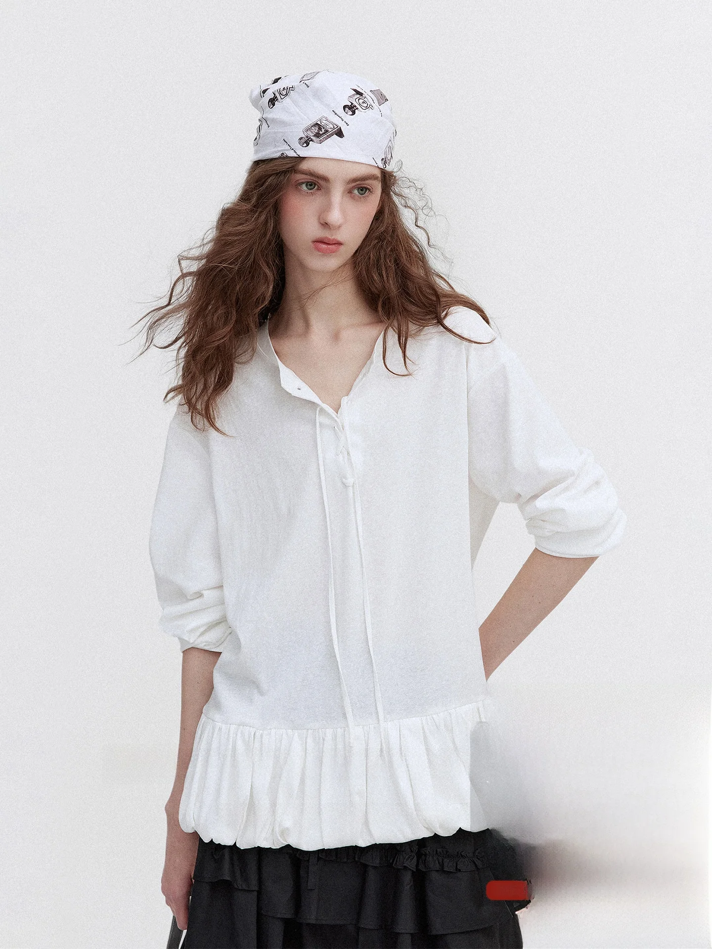 Vintage Lazy Bloomer T Top Women's Semi-Open Door Front Lace Cotton Long Sve round Ne Casual Comfortable Spring Tee
Vintage Lazy Bloomer T Top Women's Semi-Open Door Front Lace Cotton Long Sve round Ne Casual Comfortable Spring Tee