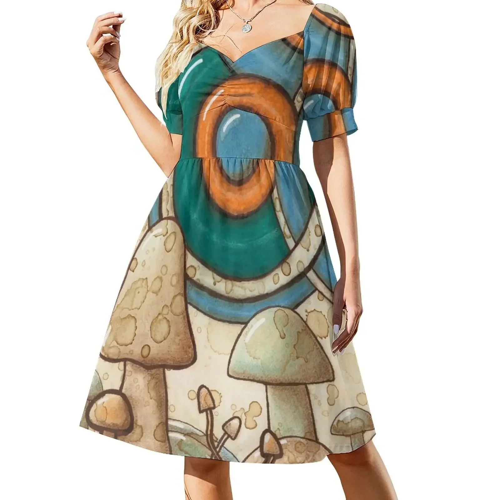 Circles in the Sky with Mushrooms Short-Sleeved Dress women's evening dress 2025 women's evening dresses Dress
Circles in the Sky with Mushrooms Short-Sleeved Dress women's evening dress 2025 women's evening dresses Dress