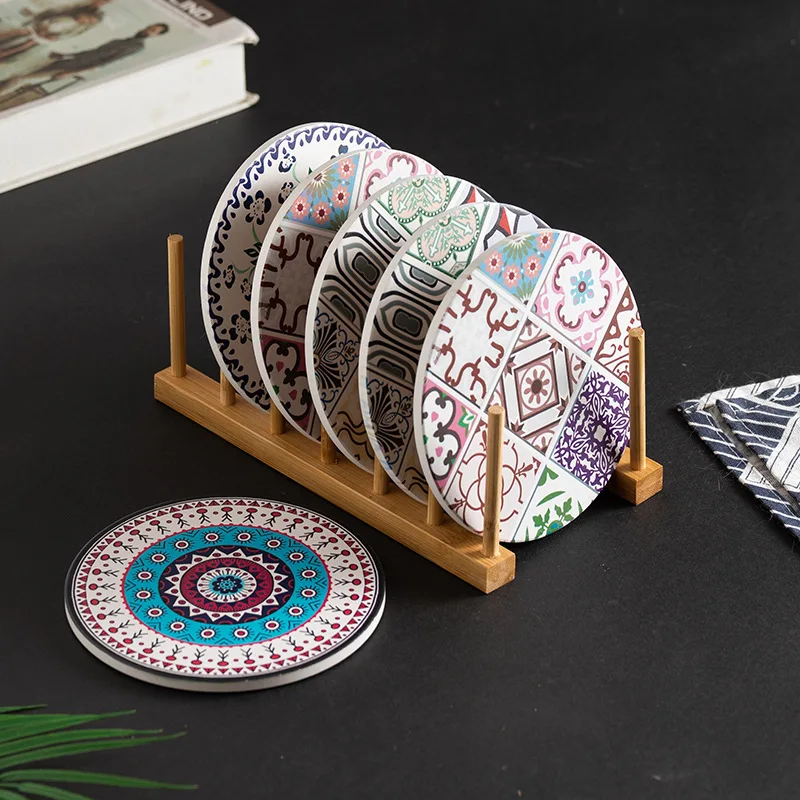 Absorbent Non-Slip Ceramic Coasters,Heat Resistant Boho Vintage Tile Pattern Cup Pads,Table Protection Coffee Mats, Cup Mat
Absorbent Non-Slip Ceramic Coasters,Heat Resistant Boho Vintage Tile Pattern Cup Pads,Table Protection Coffee Mats, Cup Mat