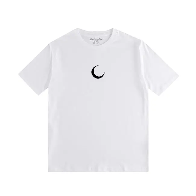 MushronCow Crescent Moon Print Japanese Pure Cotton Short-sleeved T-shirt Moon Casual Loose Men's and Women's Half-sleeved Top
MushronCow Crescent Moon Print Japanese Pure Cotton Short-sleeved T-shirt Moon Casual Loose Men's and Women's Half-sleeved Top