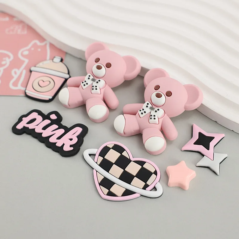 New Cute Cartoon Pink Bear 3D Charm Shoes Accessories Detachable Buckle DIY Women's Hole Shoes Sandals Flowers Gifts Festival
New Cute Cartoon Pink Bear 3D Charm Shoes Accessories Detachable Buckle DIY Women's Hole Shoes Sandals Flowers Gifts Festival
