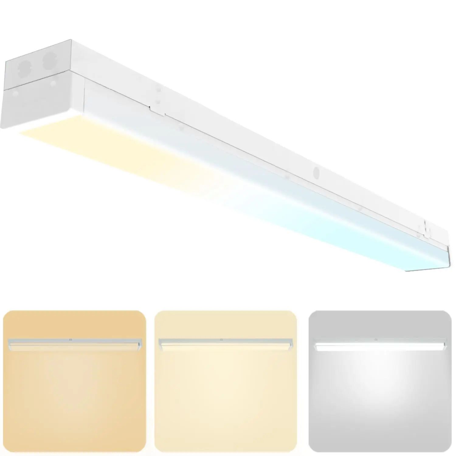 4 Foot LED Wraparound Stairwell Light 40W 5000lm 3/4/5000K 100-277V, Flush Mount Commercial Wrap Shop Ceiling Light Fixture FCC
4 Foot LED Wraparound Stairwell Light 40W 5000lm 3/4/5000K 100-277V, Flush Mount Commercial Wrap Shop Ceiling Light Fixture FCC