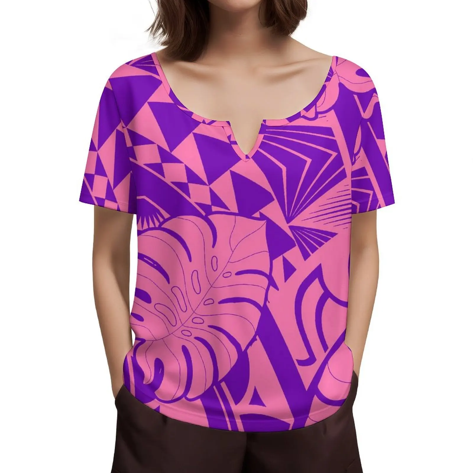 2024 Hawaii Beach Party Women V-Neck Short-Sleeved T-Shirt Polynesian Party Vintage Print Top Custom Summer
2024 Hawaii Beach Party Women V-Neck Short-Sleeved T-Shirt Polynesian Party Vintage Print Top Custom Summer