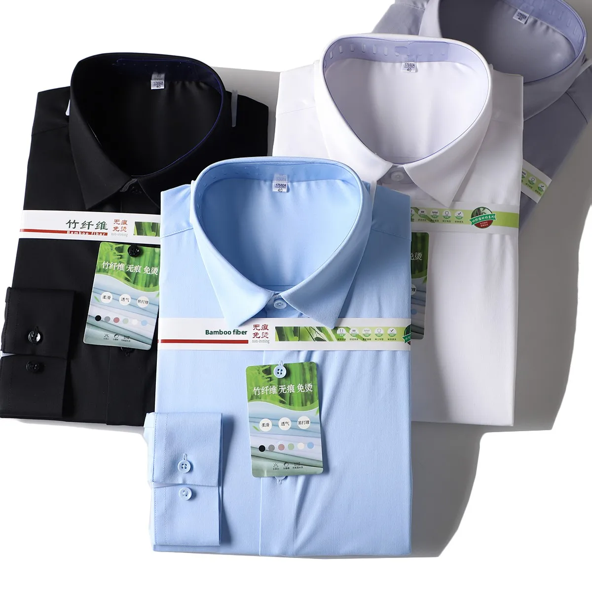 High Quali Bamboo Fiber Long Sve Men's irt Wrinkle Resistant Iron Free Stand Fit Pure Color Busin Casual irt
High Quali Bamboo Fiber Long Sve Men's irt Wrinkle Resistant Iron Free Stand Fit Pure Color Busin Casual irt