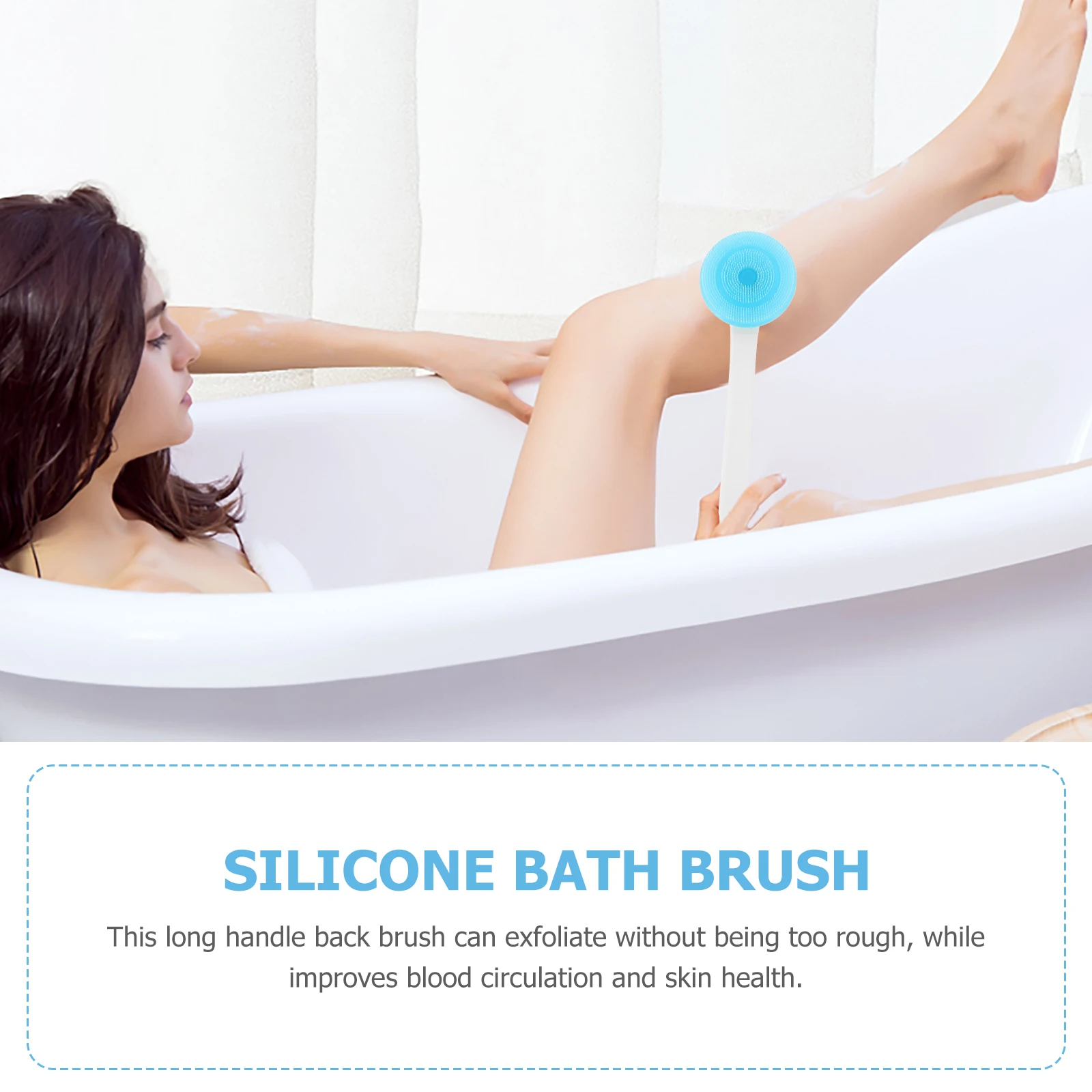 360 Degree Rotary Bath Brush Long Handle Silicone Body Scrubber for Deep Cleaning Shower Back Dust Oil Removing
360 Degree Rotary Bath Brush Long Handle Silicone Body Scrubber for Deep Cleaning Shower Back Dust Oil Removing