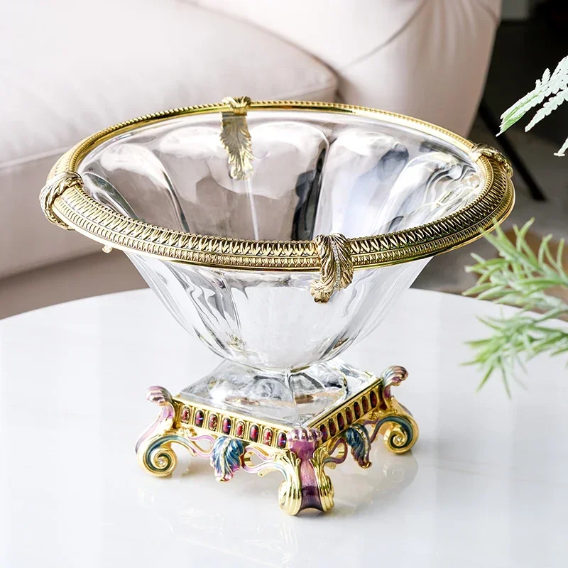 Luxury Home Decor Gift for Home Office Entry Lux King Style Tabletop Decoration Bling Bling Clear Glass Fruit Tray Bowl
Luxury Home Decor Gift for Home Office Entry Lux King Style Tabletop Decoration Bling Bling Clear Glass Fruit Tray Bowl