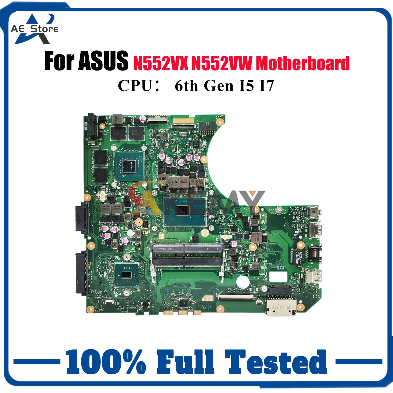 N552VW Laptop Motherboard For ASUS ROG N552VX N552V N552VW Notebook Mainboard With I5 I7 CPU 100% tests OK fast shipping stk
N552VW Laptop Motherboard For ASUS ROG N552VX N552V N552VW Notebook Mainboard With I5 I7 CPU 100% tests OK fast shipping stk