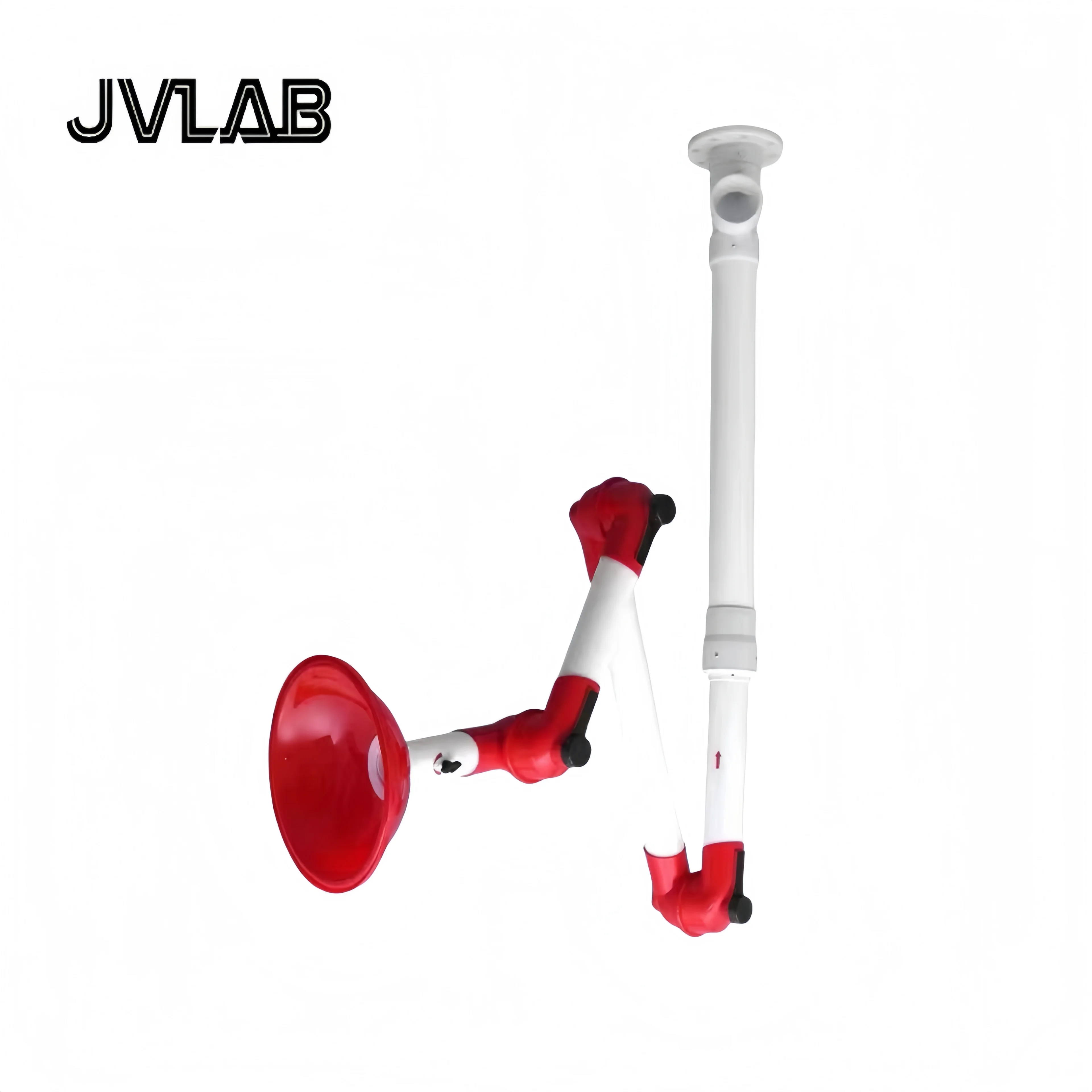 2pcs Laboratory Fume Extractor Arm - 3-Section Adjustable PP Exhaust Hood for Gas Collection Ceiling Mount, Mobile, Red
2pcs Laboratory Fume Extractor Arm - 3-Section Adjustable PP Exhaust Hood for Gas Collection Ceiling Mount, Mobile, Red