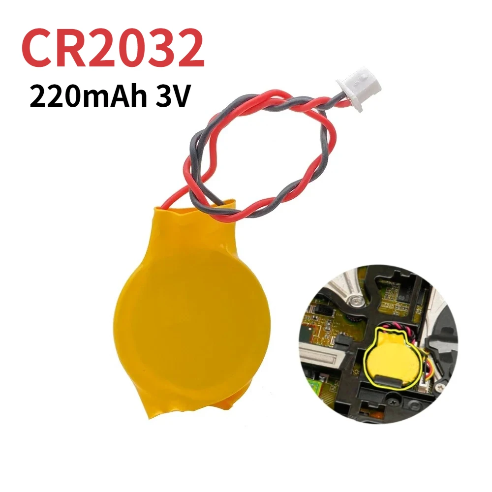 CR2032 220mAh 3V BIOS CMOS Battery Wire 2 pin for Computer Laptop Motherboard With Wire Disassemble Battery With Adhesive
CR2032 220mAh 3V BIOS CMOS Battery Wire 2 pin for Computer Laptop Motherboard With Wire Disassemble Battery With Adhesive