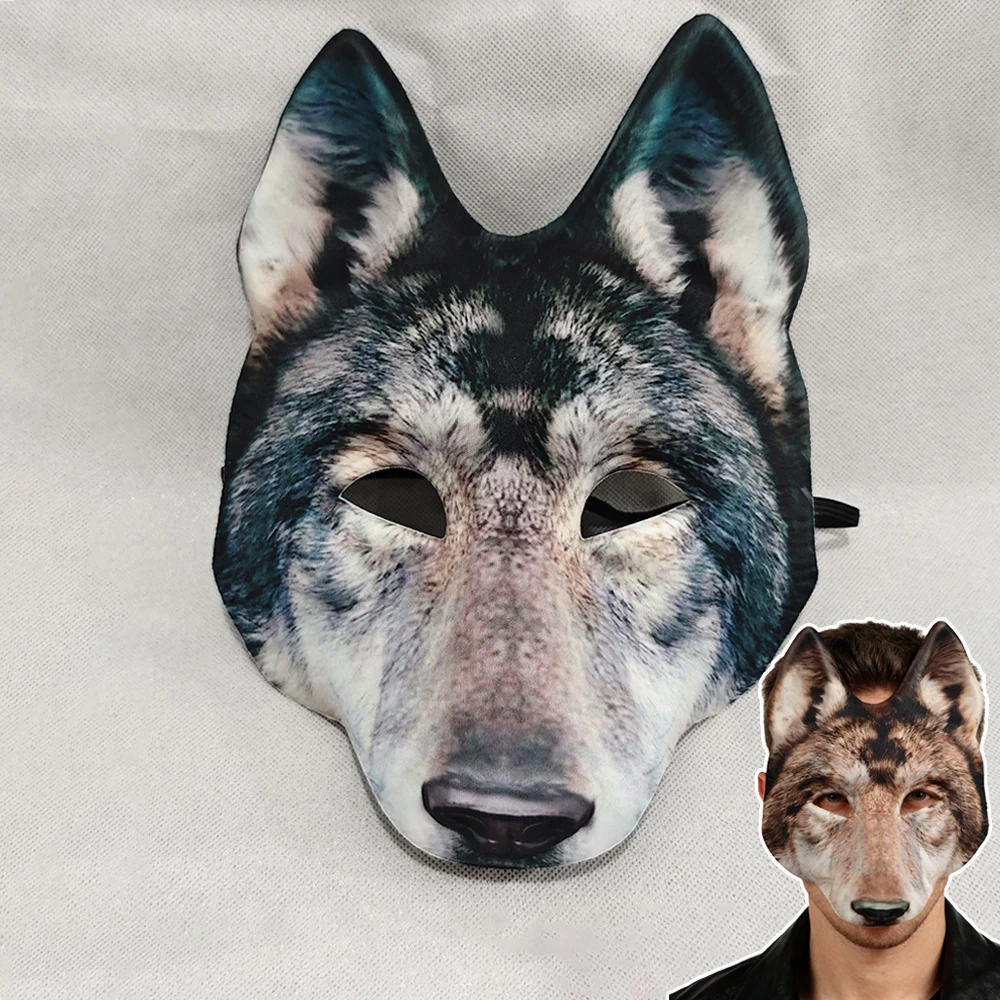 Animal Wolf Half Face Mask Cosplay Beast Werewolf Eva Masks Women Men Halloween Carnival Dress Up Party Costume Props Gifts
Animal Wolf Half Face Mask Cosplay Beast Werewolf Eva Masks Women Men Halloween Carnival Dress Up Party Costume Props Gifts