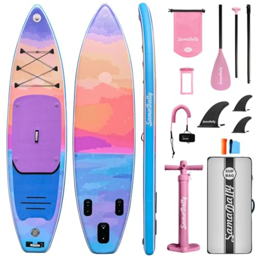 Inflatable Stand Up Paddle Boards for Surf Control 34 Wide Premium Backpack Removable Fins All-Skill-Level Use Durable PVC Blue
Inflatable Stand Up Paddle Boards for Surf Control 34 Wide Premium Backpack Removable Fins All-Skill-Level Use Durable PVC Blue